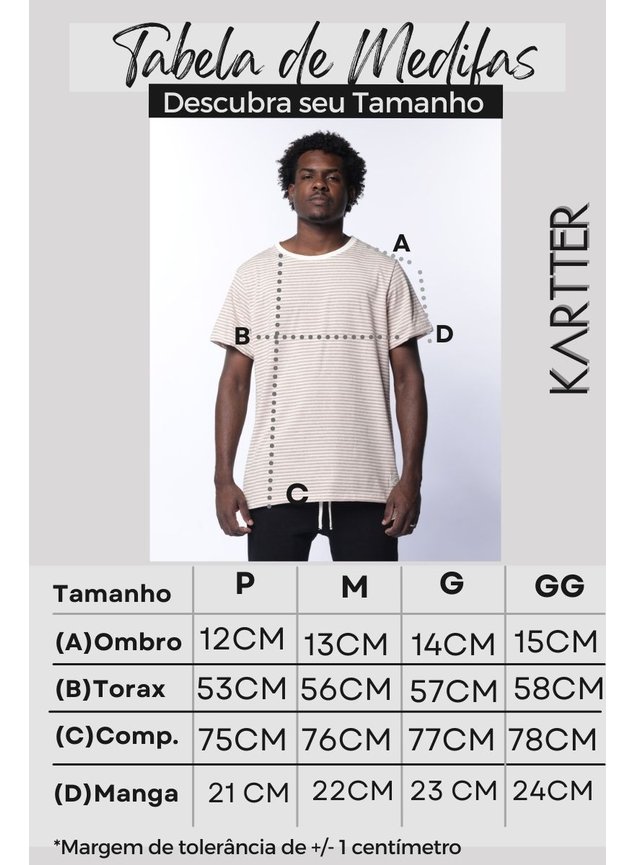 tabela de medidas kartter