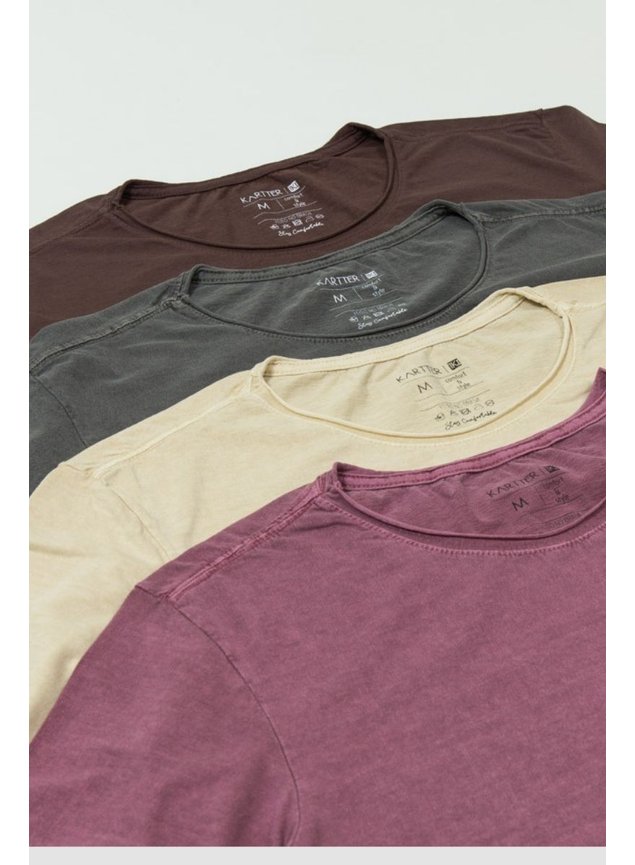 7093 pack mega 04 kit com 4 camisetas masculinas algodao kartter zoom