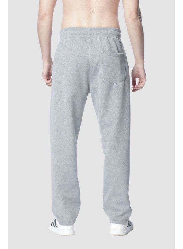 8008 calca masculina moletom cinza helanca kartte costas