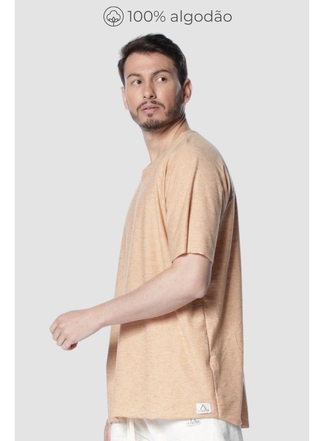 8015 camiseta masculina oversized marrom recortes kartte frente 01