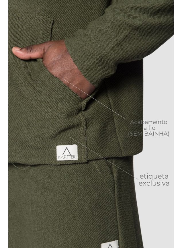 8035 conjunto moletom verde masculino etiqueta