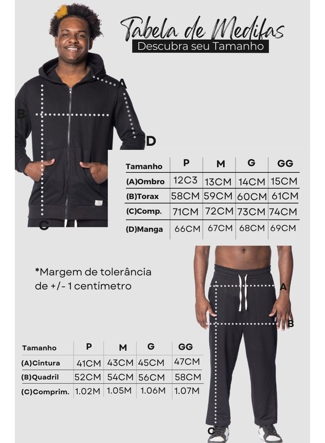 8050 tabela de medidas