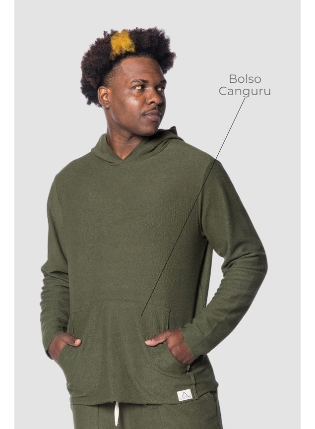 8035 casaco moletom canguru masculino verde bolso