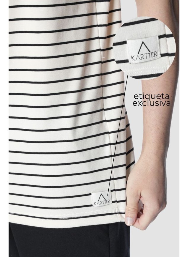 8056 pack 3 camisetas listradas masculina etiqueta