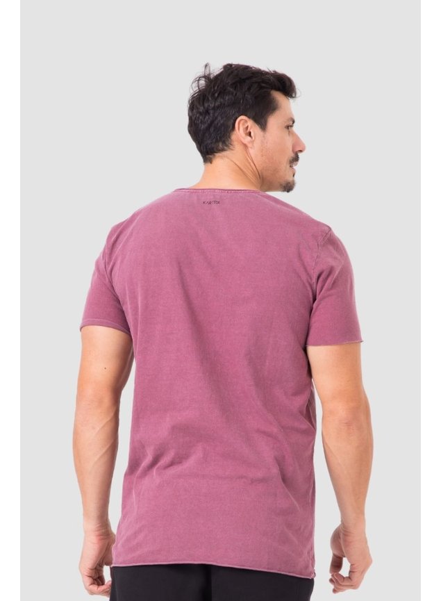 8001 camiseta estonada masculina roxo costas