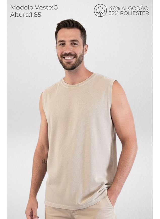 9051 regata masculina estonada bege modelo